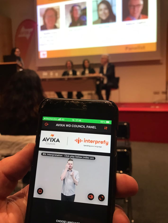 AI translated captions and sign language - Interprefy