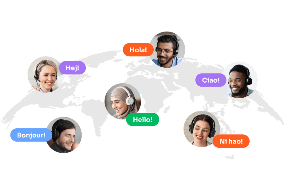 Interprefy | Image of people connecting from around the globe